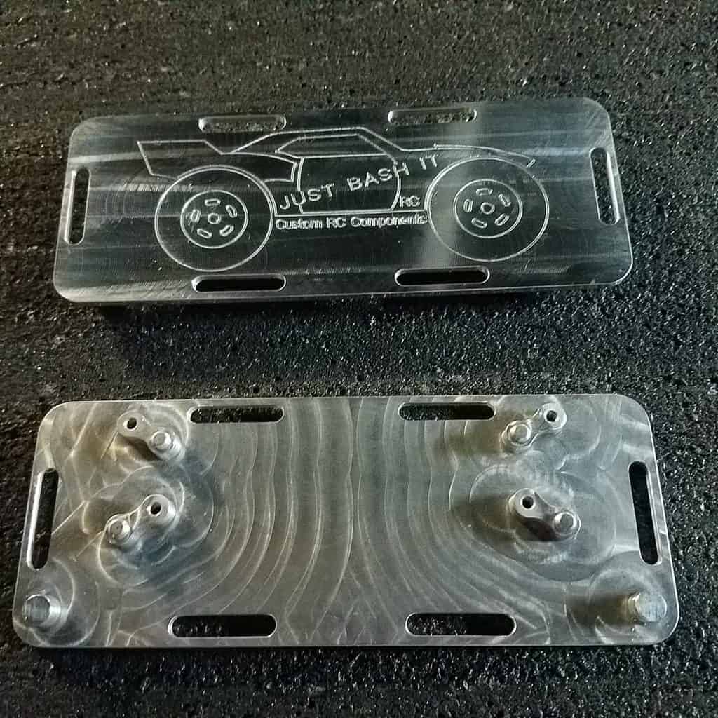 Arrma 6s Aluminum Battery Box Plate Version 1 JBI Just Bash It RC